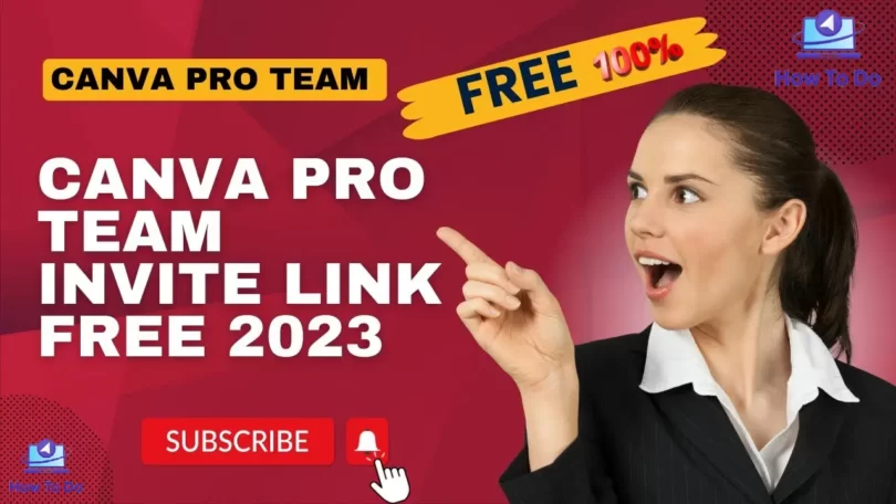 Canva Pro Team Link For Free 2024